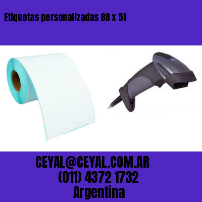 Etiquetas personalizadas 88 x 51