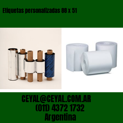 Etiquetas personalizadas 88 x 51