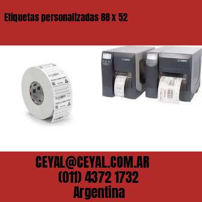 Etiquetas personalizadas 88 x 52