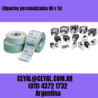 Etiquetas personalizadas 88 x 53