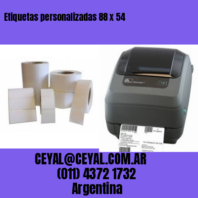 Etiquetas personalizadas 88 x 54