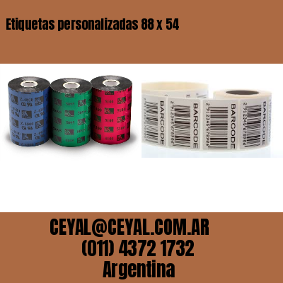 Etiquetas personalizadas 88 x 54
