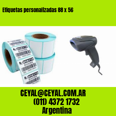 Etiquetas personalizadas 88 x 56