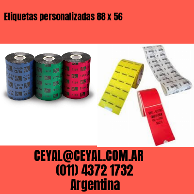 Etiquetas personalizadas 88 x 56