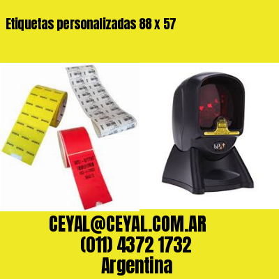Etiquetas personalizadas 88 x 57