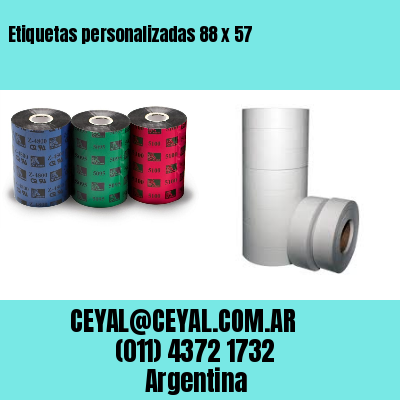 Etiquetas personalizadas 88 x 57