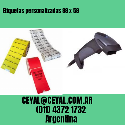 Etiquetas personalizadas 88 x 58