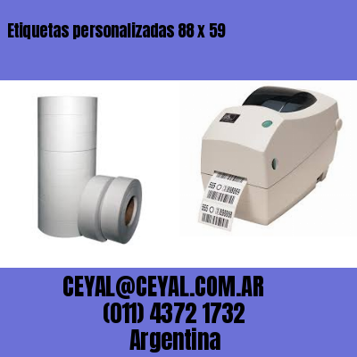 Etiquetas personalizadas 88 x 59