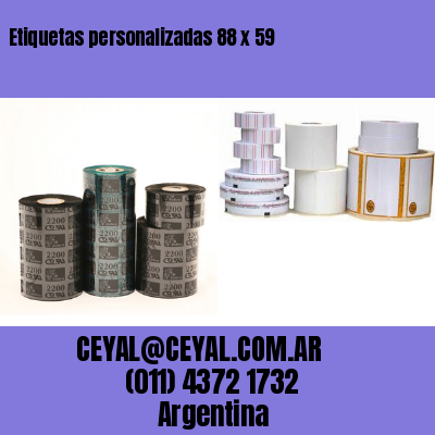 Etiquetas personalizadas 88 x 59
