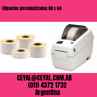 Etiquetas personalizadas 88 x 60