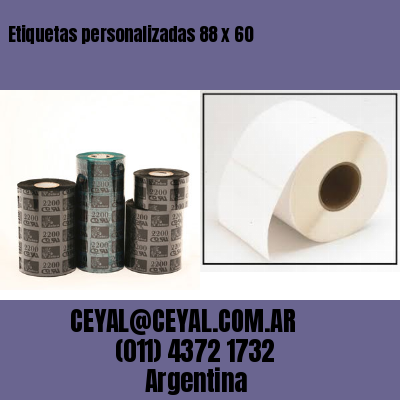 Etiquetas personalizadas 88 x 60