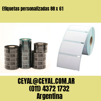 Etiquetas personalizadas 88 x 61