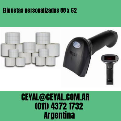 Etiquetas personalizadas 88 x 62