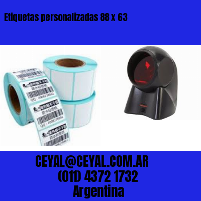 Etiquetas personalizadas 88 x 63