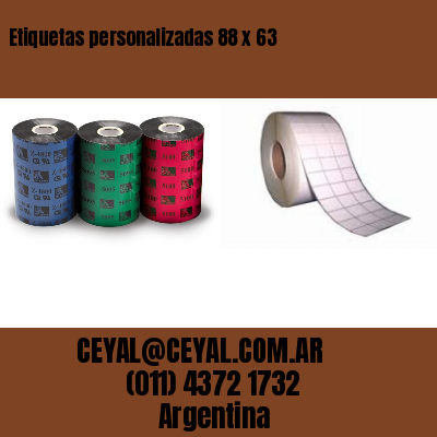 Etiquetas personalizadas 88 x 63
