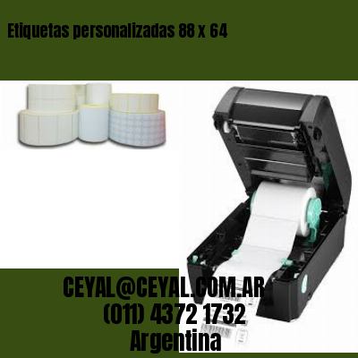 Etiquetas personalizadas 88 x 64