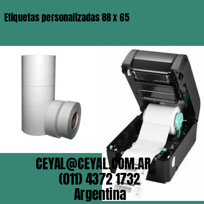 Etiquetas personalizadas 88 x 65