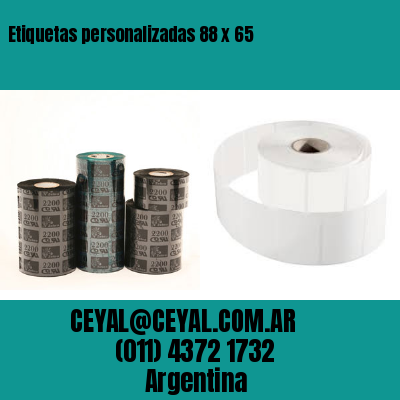 Etiquetas personalizadas 88 x 65