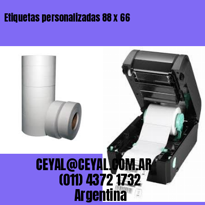 Etiquetas personalizadas 88 x 66