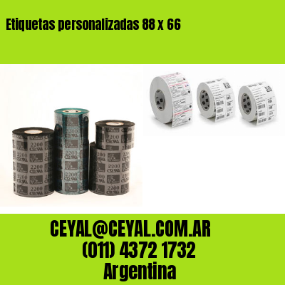 Etiquetas personalizadas 88 x 66