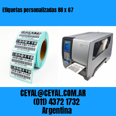 Etiquetas personalizadas 88 x 67