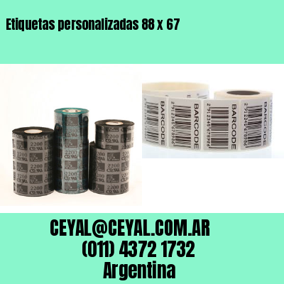 Etiquetas personalizadas 88 x 67