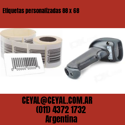 Etiquetas personalizadas 88 x 68