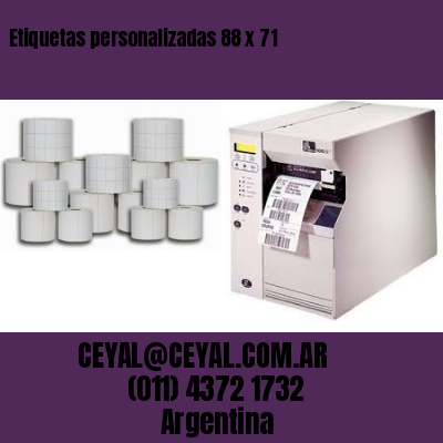 Etiquetas personalizadas 88 x 71