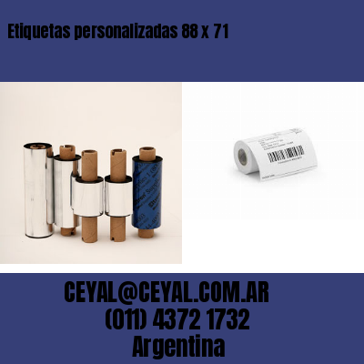 Etiquetas personalizadas 88 x 71