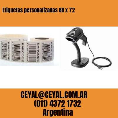 Etiquetas personalizadas 88 x 72