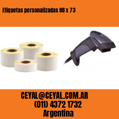 Etiquetas personalizadas 88 x 73