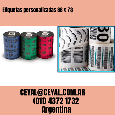 Etiquetas personalizadas 88 x 73