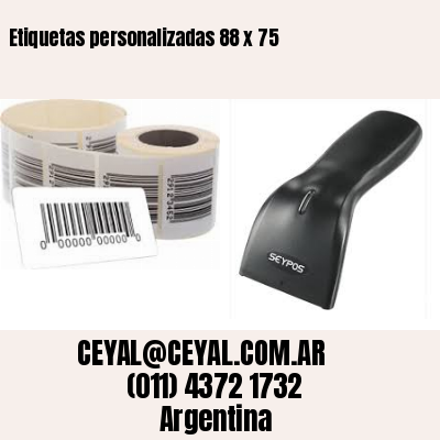 Etiquetas personalizadas 88 x 75
