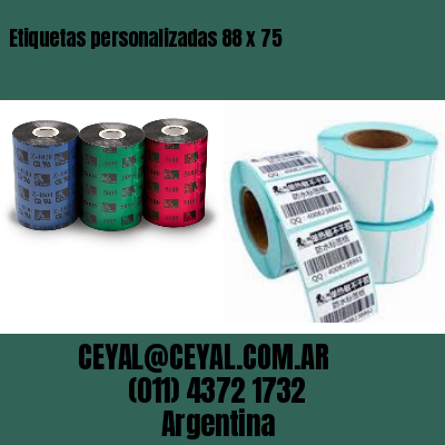 Etiquetas personalizadas 88 x 75