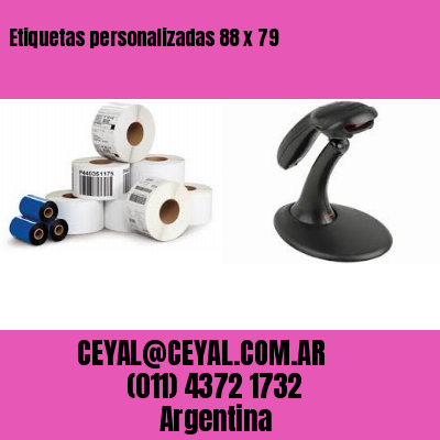 Etiquetas personalizadas 88 x 79