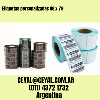 Etiquetas personalizadas 88 x 79