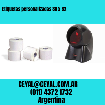 Etiquetas personalizadas 88 x 82