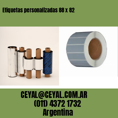 Etiquetas personalizadas 88 x 82