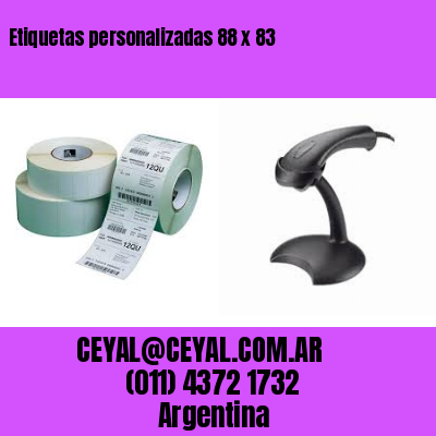 Etiquetas personalizadas 88 x 83