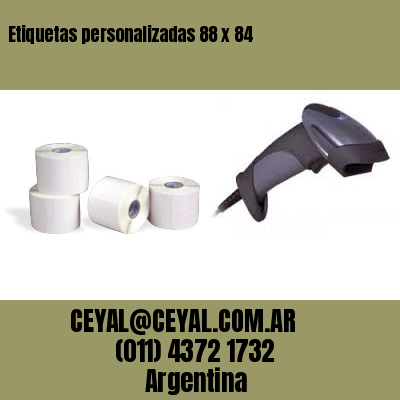 Etiquetas personalizadas 88 x 84