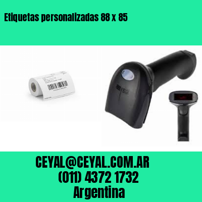 Etiquetas personalizadas 88 x 85