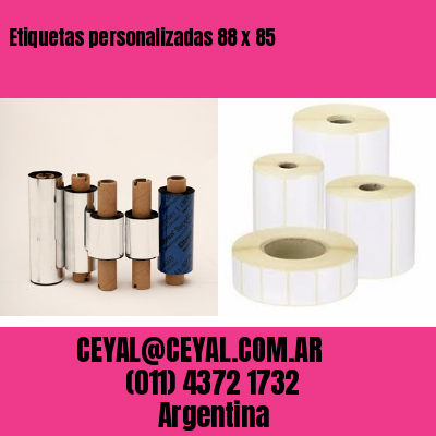 Etiquetas personalizadas 88 x 85