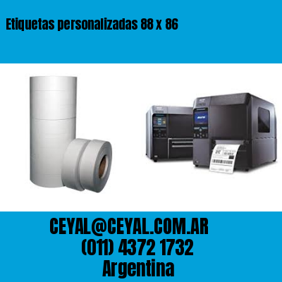Etiquetas personalizadas 88 x 86
