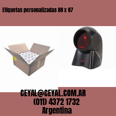 Etiquetas personalizadas 88 x 87