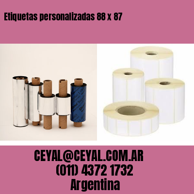 Etiquetas personalizadas 88 x 87