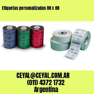 Etiquetas personalizadas 88 x 88