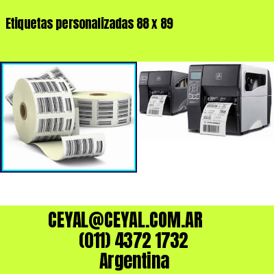 Etiquetas personalizadas 88 x 89