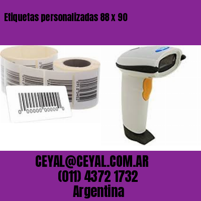 Etiquetas personalizadas 88 x 90