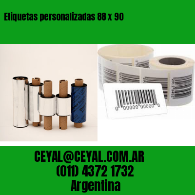 Etiquetas personalizadas 88 x 90