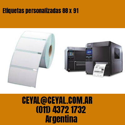 Etiquetas personalizadas 88 x 91